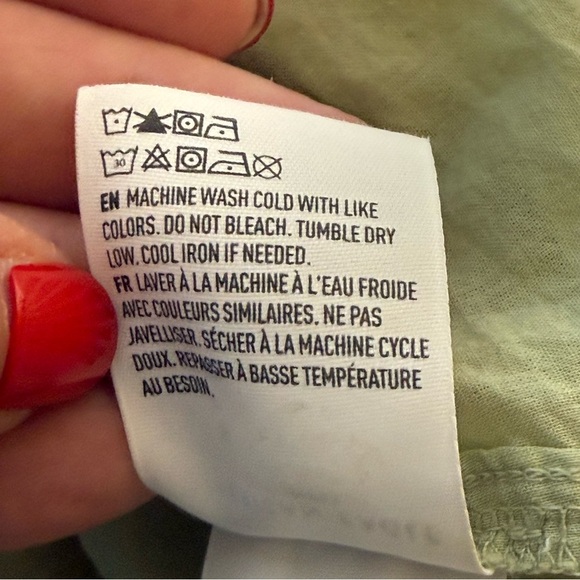 American Eagle AE Tiered Green Floral Mini Dress Small Cottagecore Fairy Boho - Picture 12 of 12